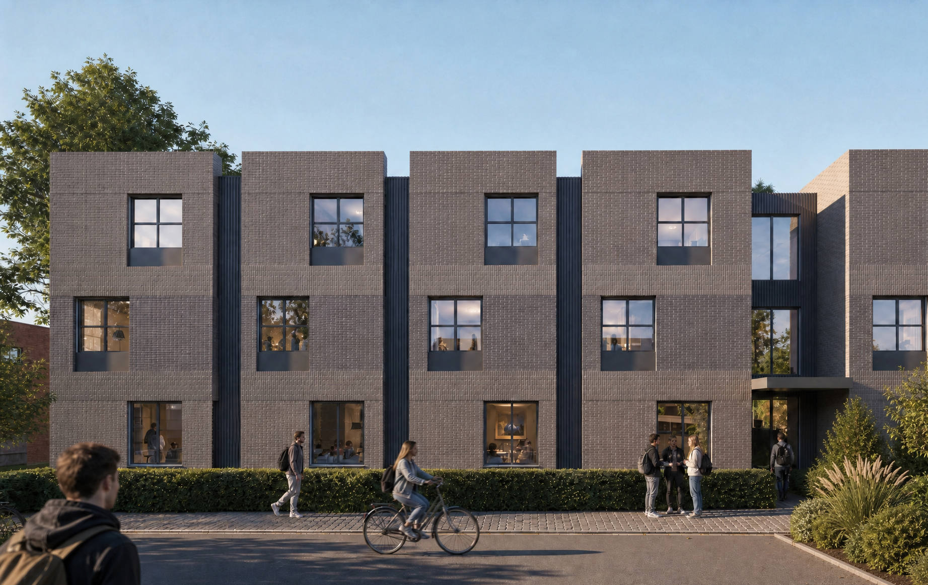 Studio and 1-Bedroom Apartment Building