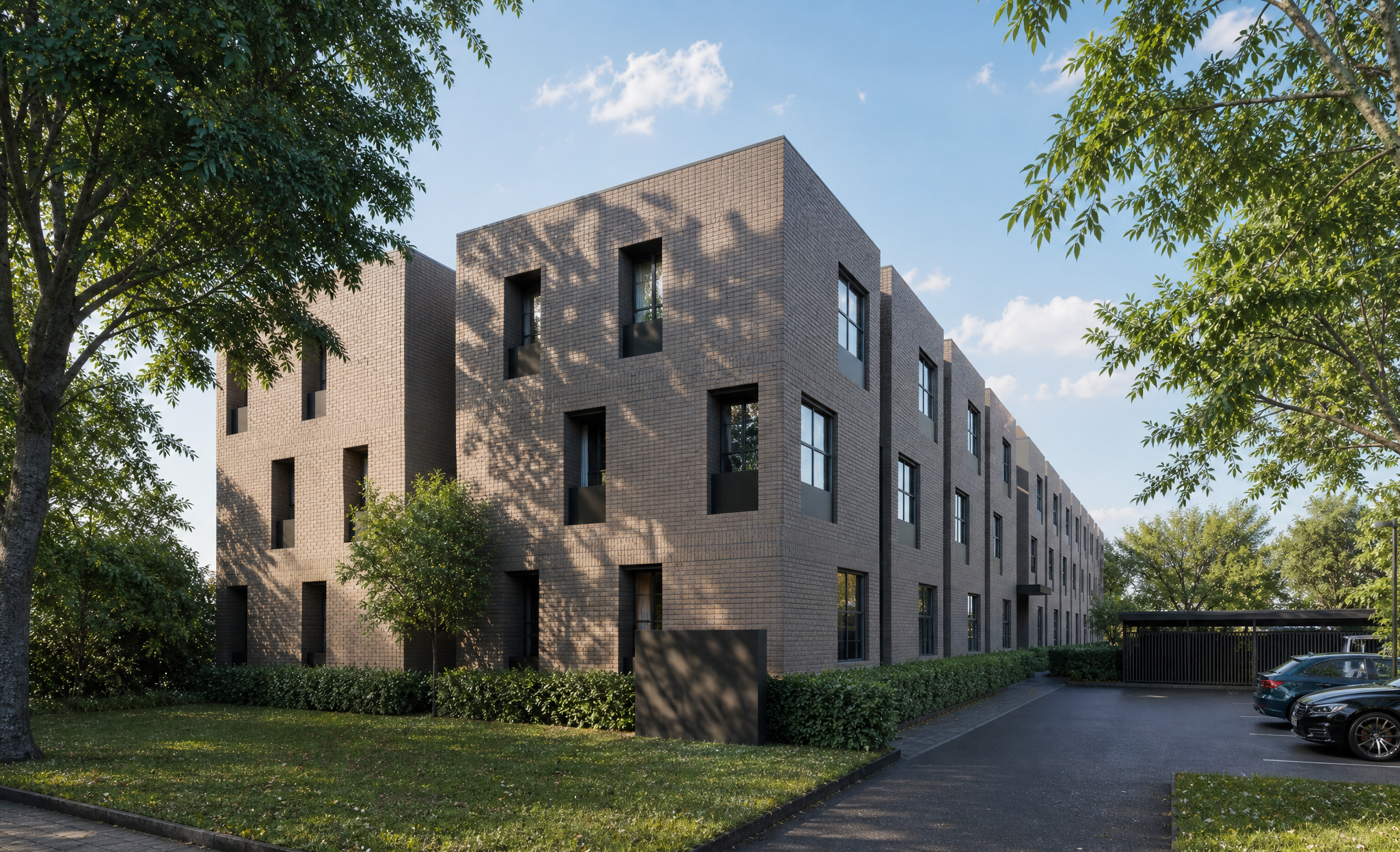 Studio and 1-Bedroom Apartment Building